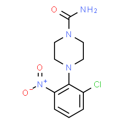 ChemSpider 2D Image | 4-(2-Chloro-6-nitrophenyl)-1-piperazinecarboxamide | C11H13ClN4O3