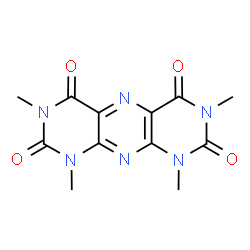 ChemSpider 2D Image | 1,3,7,9-Tetramethylpyrimido[5,4-g]pteridine-2,4,6,8(1H,3H,7H,9H)-tetrone | C12H12N6O4