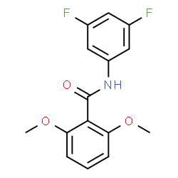 ChemSpider 2D Image | N-(3,5-Difluorophenyl)-2,6-dimethoxybenzamide | C15H13F2NO3
