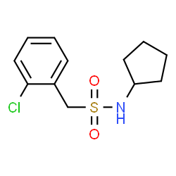 ChemSpider 2D Image | 1-(2-Chlorophenyl)-N-cyclopentylmethanesulfonamide | C12H16ClNO2S