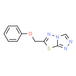 ChemSpider 2D Image | 6-Phenoxymethyl-[1,2,4]triazolo[3,4-b][1,3,4]thiadiazole | C10H8N4OS