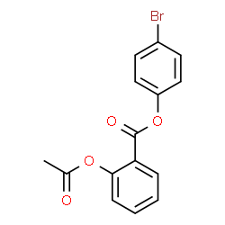ChemSpider 2D Image | 4-Bromophenyl 2-acetoxybenzoate | C15H11BrO4