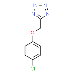 ChemSpider 2D Image | 5-[(4-Chlorophenoxy)methyl]-2H-tetrazole | C8H7ClN4O