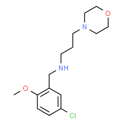 ChemSpider 2D Image | (5-Chloro-2-methoxy-benzyl)-(3-morpholin-4-yl-propyl)-amine | C15H23ClN2O2