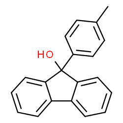ChemSpider 2D Image | 9-(4-Methylphenyl)-9H-fluoren-9-ol | C20H16O