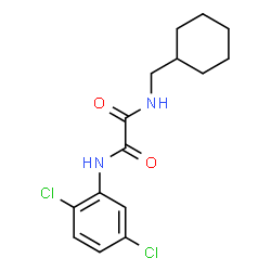 ChemSpider 2D Image | N-(Cyclohexylmethyl)-N'-(2,5-dichlorophenyl)ethanediamide | C15H18Cl2N2O2