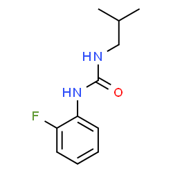 ChemSpider 2D Image | 1-(2-Fluorophenyl)-3-isobutylurea | C11H15FN2O