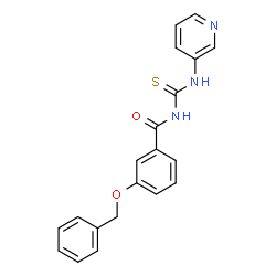 ChemSpider 2D Image | 3-(Benzyloxy)-N-(3-pyridinylcarbamothioyl)benzamide | C20H17N3O2S