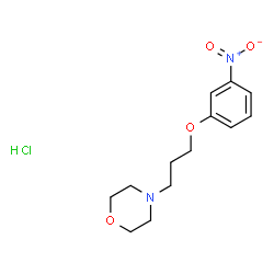 ChemSpider 2D Image | 4-[3-(3-Nitrophenoxy)propyl]morpholine hydrochloride (1:1) | C13H19ClN2O4