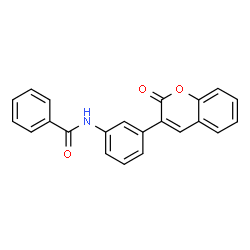 ChemSpider 2D Image | N-[3-(2-Oxo-2H-chromen-3-yl)phenyl]benzamide | C22H15NO3