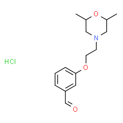 ChemSpider 2D Image | 3-[2-(2,6-dimethylmorpholin-4-yl)ethoxy]benzaldehyde hydrochloride | C15H22ClNO3