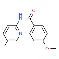 ChemSpider 2D Image | N-(5-Iodo-2-pyridinyl)-4-methoxybenzamide | C13H11IN2O2