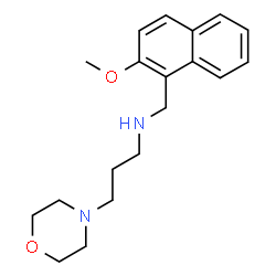 ChemSpider 2D Image | N-[(2-Methoxy-1-naphthyl)methyl]-3-(4-morpholinyl)-1-propanamine | C19H26N2O2