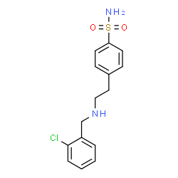 ChemSpider 2D Image | 4-{2-[(2-Chlorobenzyl)amino]ethyl}benzenesulfonamide | C15H17ClN2O2S