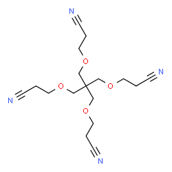 ChemSpider 2D Image | 3-{3-(2-Cyanoethoxy)-2,2-bis[(2-cyanoethoxy)methyl]propoxy}propanenitrile | C17H24N4O4