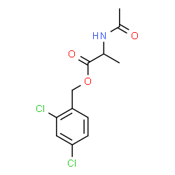 ChemSpider 2D Image | 2,4-Dichlorobenzyl N-acetylalaninate | C12H13Cl2NO3
