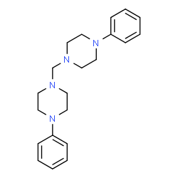 ChemSpider 2D Image | 1,1'-Methylenebis(4-phenylpiperazine) | C21H28N4