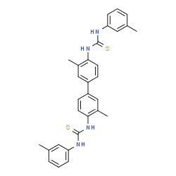 ChemSpider 2D Image | 1,1'-(3,3'-Dimethyl-4,4'-biphenyldiyl)bis[3-(3-methylphenyl)(thiourea)] | C30H30N4S2