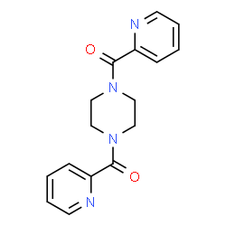 ChemSpider 2D Image | 1,4-Piperazinediylbis(2-pyridinylmethanone) | C16H16N4O2