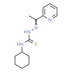 ChemSpider 2D Image | N-Cyclohexyl-2-[1-(2-pyridinyl)ethylidene]hydrazinecarbothioamide | C14H20N4S