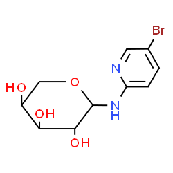 ChemSpider 2D Image | pentopyranosylamine, N-(5-bromo-2-pyridinyl)- | C10H13BrN2O4