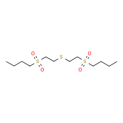 ChemSpider 2D Image | 1-[(2-{[2-(Butylsulfonyl)ethyl]sulfanyl}ethyl)sulfonyl]butane | C12H26O4S3