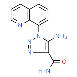 ChemSpider 2D Image | 5-Amino-1-(8-quinolinyl)-1H-1,2,3-triazole-4-carboxamide | C12H10N6O
