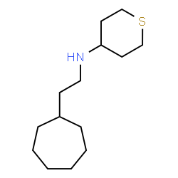 ChemSpider 2D Image | N-(2-Cycloheptylethyl)tetrahydro-2H-thiopyran-4-amine | C14H27NS