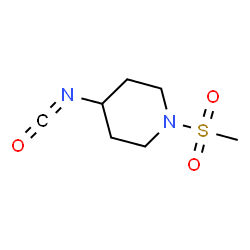 ChemSpider 2D Image | 4-Isocyanato-1-(methylsulfonyl)piperidine | C7H12N2O3S
