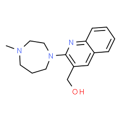ChemSpider 2D Image | [2-(4-Methyl-1,4-diazepan-1-yl)-3-quinolinyl]methanol | C16H21N3O