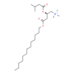 ChemSpider 2D Image | (2R)-N,N,N-Trimethyl-2-[(3-methylbutanoyl)oxy]-4-oxo-4-(tridecyloxy)-1-butanaminium | C25H50NO4