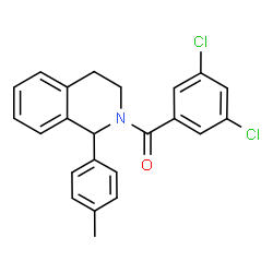 ChemSpider 2D Image | (3,5-Dichlorophenyl)[1-(4-methylphenyl)-3,4-dihydro-2(1H)-isoquinolinyl]methanone | C23H19Cl2NO