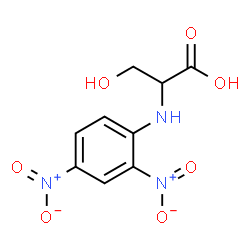 ChemSpider 2D Image | N-(2,4-Dinitrophenyl)serine | C9H9N3O7