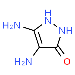 ChemSpider 2D Image | 4,5-Diamino-1,2-dihydro-3H-pyrazol-3-one | C3H6N4O