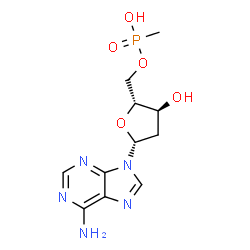 ChemSpider 2D Image | 2'-deoxy-adenosine-5'-rp-monomethylphosphonate | C11H16N5O5P