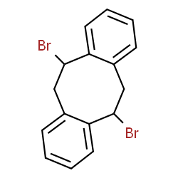 ChemSpider 2D Image | 5,11-Dibromo-5,6,11,12-tetrahydrodibenzo[a,e][8]annulene | C16H14Br2