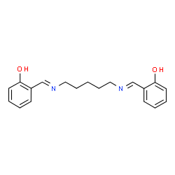 ChemSpider 2D Image | 2,2'-{1,5-Pentanediylbis[nitrilo(E)methylylidene]}diphenol | C19H22N2O2