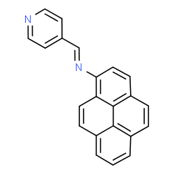 ChemSpider 2D Image | (E)-N-(1-Pyrenyl)-1-(4-pyridinyl)methanimine | C22H14N2