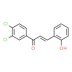 ChemSpider 2D Image | (2E)-1-(3,4-Dichlorophenyl)-3-(2-hydroxyphenyl)-2-propen-1-one | C15H10Cl2O2