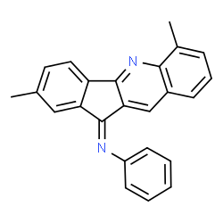 ChemSpider 2D Image | (11Z)-2,6-Dimethyl-N-phenyl-11H-indeno[1,2-b]quinolin-11-imine | C24H18N2