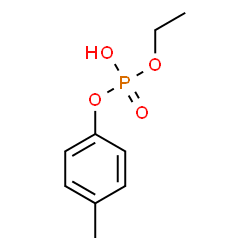 ChemSpider 2D Image | Ethyl 4-methylphenyl hydrogen phosphate | C9H13O4P