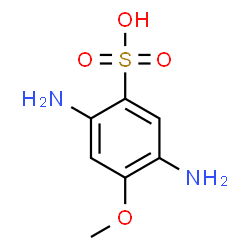 ChemSpider 2D Image | 2,5-Diamino-4-methoxybenzenesulfonic acid | C7H10N2O4S