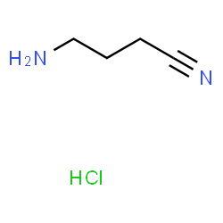 ChemSpider 2D Image | 4-aminobutyronitrile monohydrochloride | C4H9ClN2