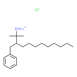 ChemSpider 2D Image | 3-Benzyl-2-methyl-2-dodecanaminium chloride | C20H36ClN