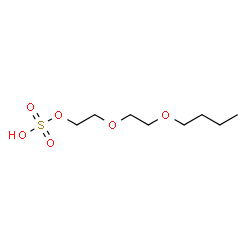 ChemSpider 2D Image | 2-(2-Butoxyethoxy)ethyl hydrogen sulfate | C8H18O6S