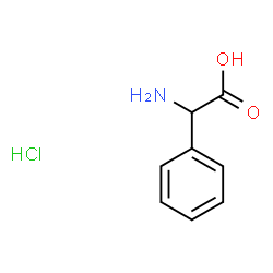 ChemSpider 2D Image | Amino(phenyl)acetic acid hydrochloride (1:1) | C8H10ClNO2