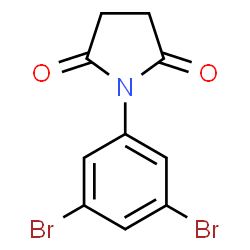 ChemSpider 2D Image | 1-(3,5-Dibromophenyl)-2,5-pyrrolidinedione | C10H7Br2NO2