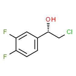 ChemSpider 2D Image | (S)-2-Chloro-1-(3,4-difluorophenyl)ethanol | C8H7ClF2O