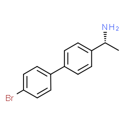 ChemSpider 2D Image | (1R)-1-(4'-Bromo-4-biphenylyl)ethanamine | C14H14BrN