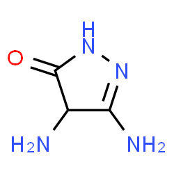 ChemSpider 2D Image | 4,5-Diamino-2,4-dihydro-3H-pyrazol-3-one | C3H6N4O
